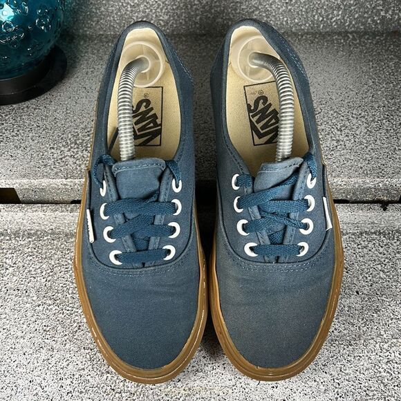 Vans Gum Authentic Reflecting Pond Navy Sneakers Shoes Size 6 - Picture 7 of 8